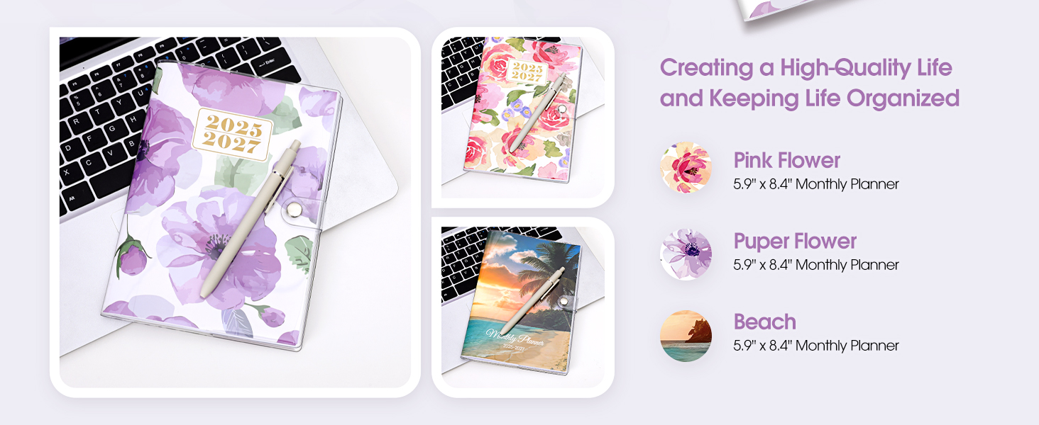 A5 Floral Monthly Planner
