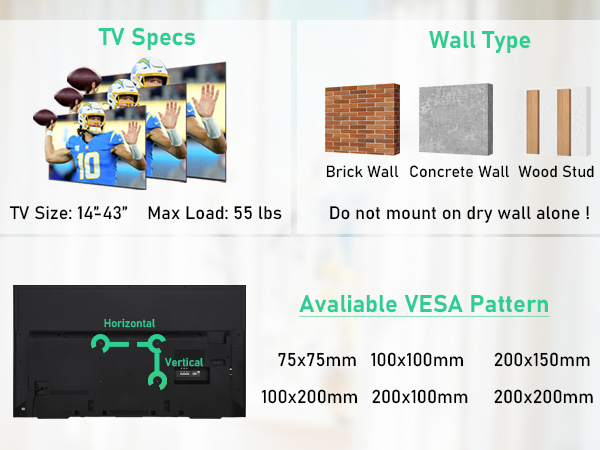small tv wall mount