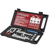 Wostore Professional Brake Line Flare Kit for Single, Double (SAE) Flares &amp; Bubble (ISO) Flares w...