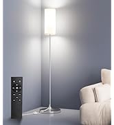 luckystyle LED Floor Lamp for Living Room, Dimmable Standing Lamps with Foot Switch,Remote Custom...
