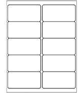 LabelMore 10 up Labels 2'' x 4" Shipping Address Labels for Laser and Inkjet Printers (100 Sheets...