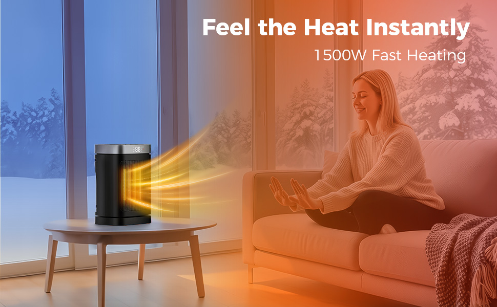 ceramic fast heating 1500w indoor