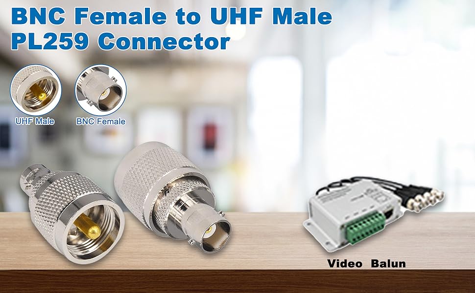 BNC to UHF Antenna Adapter
