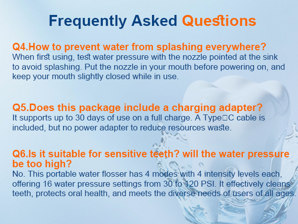 Portable Water Flosser for Teeth, Mini Small Design with Exquisite Travel Case