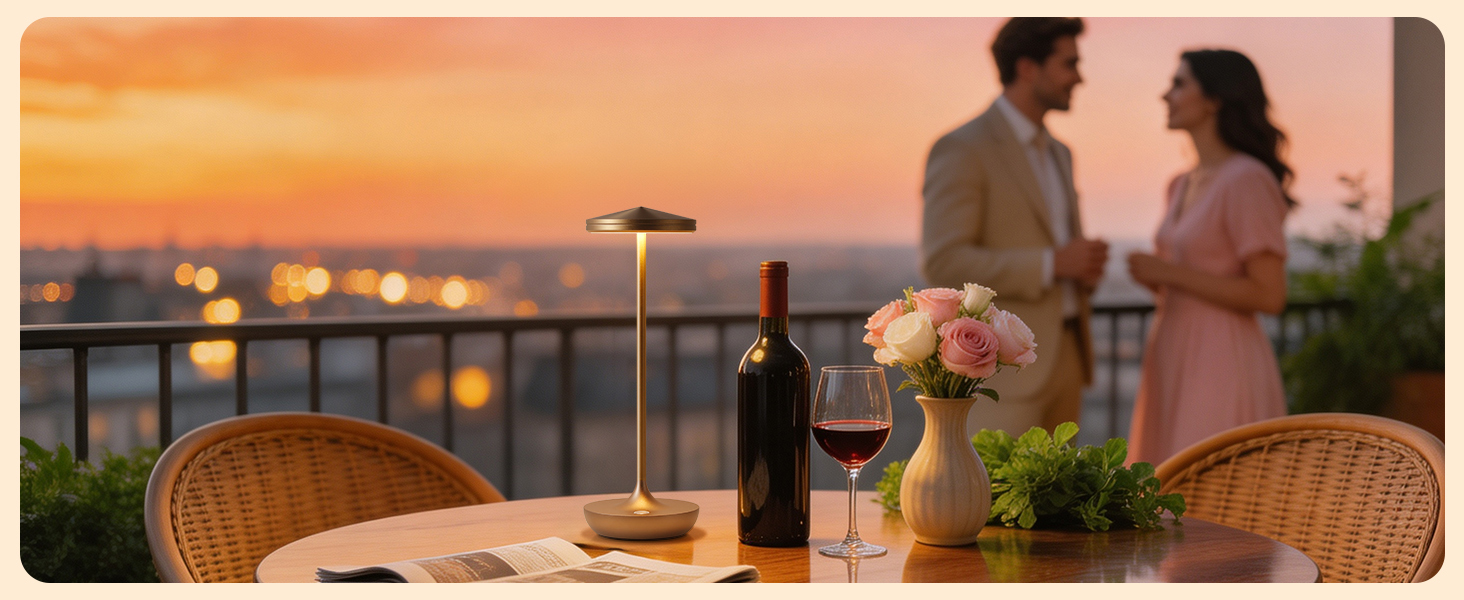 YIBEN LED Rechargeable portable Cordless Table Lamp