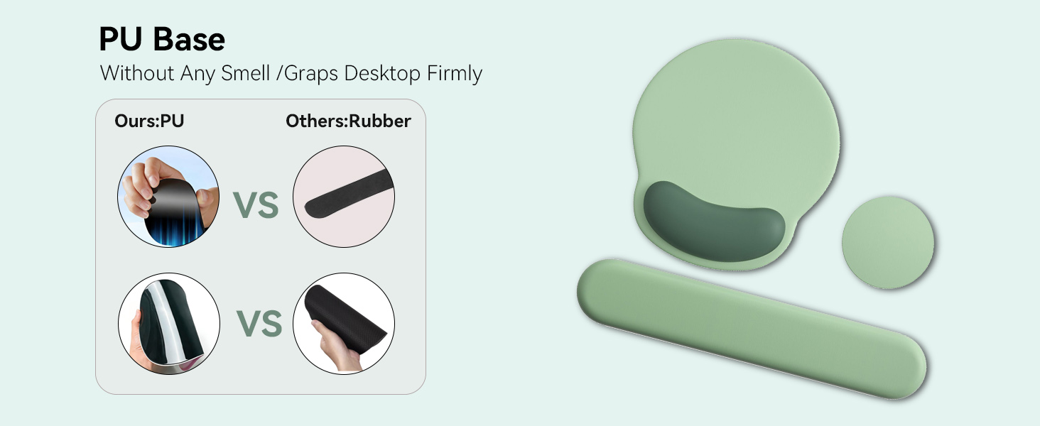 mouse pad with keyboard wrist rest