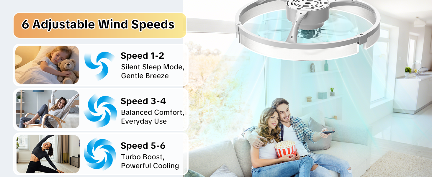 flush mount ceiling fan