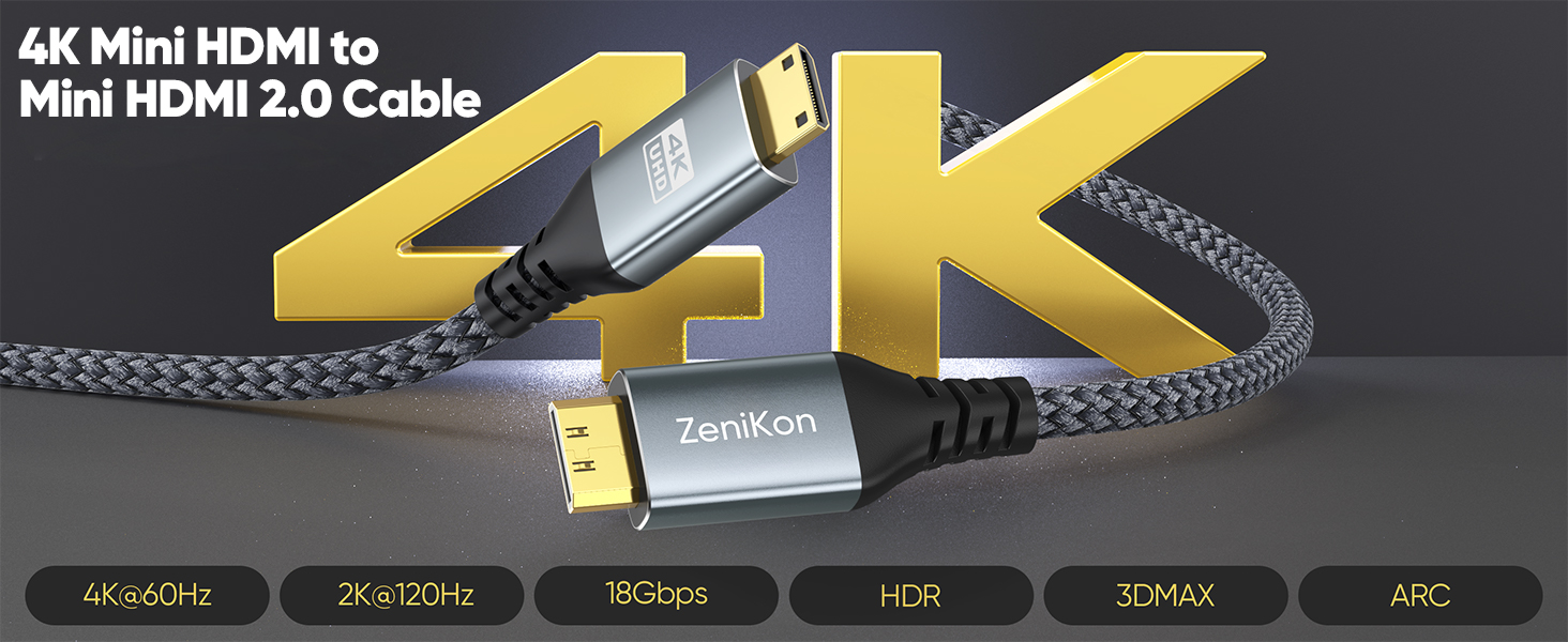 mini hdmi to mini hdmi cable 1ft