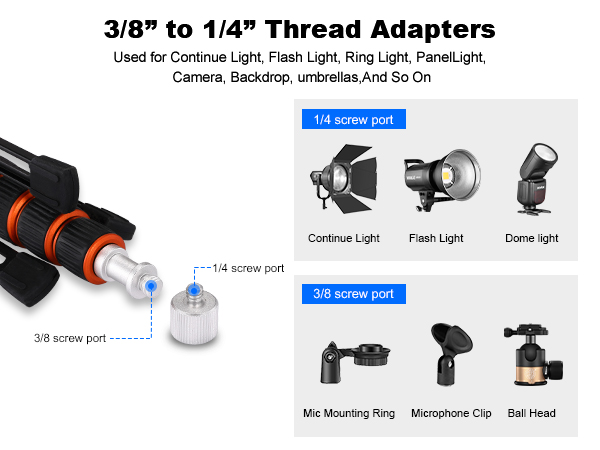 3/8 to 1/4 Thread Adapter