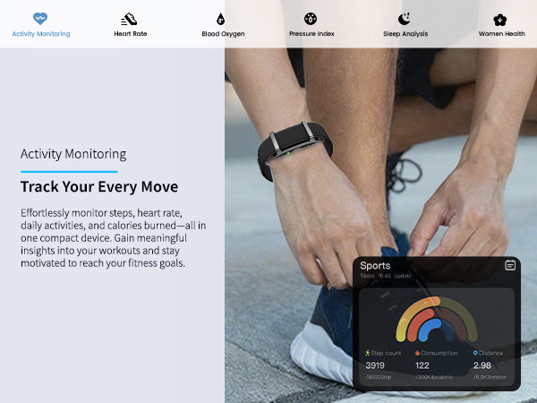 Smart Bracelet,Smart Health Wristband for Man&amp;Women