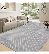 ROYHOME Area Rug 9x12 Living Room Rug Non Slip Modern Bedroom Stain Resistant Dining Room Throw R...