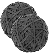 AIWOQI Rubber Band Ball #33 rubber bands Black 2 Pack ball About 260pcs elastic Bands for Office ...