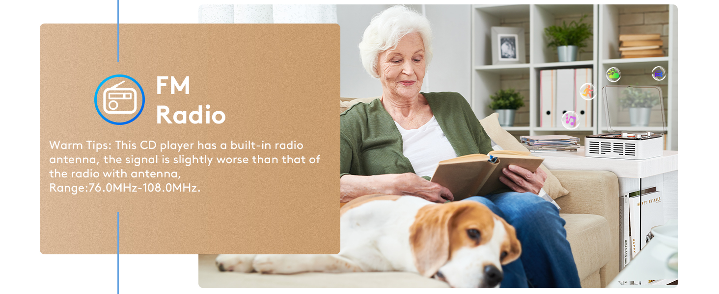 CD player with FM radio