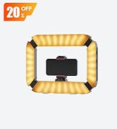 ULANZI Smartphone Video Rig with Light, Cell Phone Handheld Stabilizer with Ring Light 8500k Self...