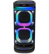Fisher Bluetooth PA Stereo Speakers System-Karaoke Portable Wireless DJ, Dual 8" 60W PEAK Power, ...