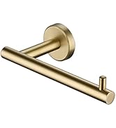JQK Gold Toilet Paper Holder, 5 Inch Tissue Paper Dispenser, 304 Stainless Steel Thick 0.8mm Wall...