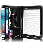 Samsill Zippered Portfolio Organizer, Vegan Leather Business Portfolio Notebook, Work Organizer. ...