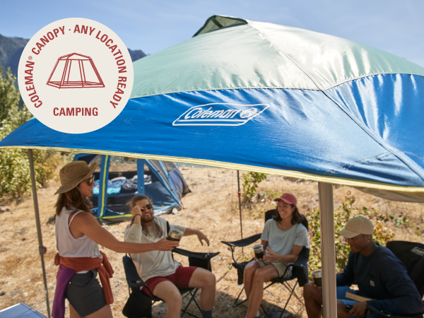 coleman canopy shelter location versatile anywhere camping tent hike weekend family friends outside
