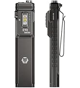 RovyVon E90 3500 Lumens EDC Flat Flashlight with Proximity Sensor, Practical Sidelights, Removabl...