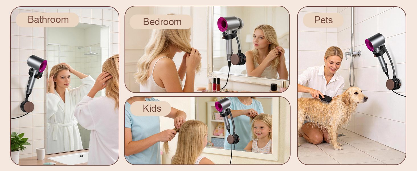 Hands Free Hair Dryer Holder
