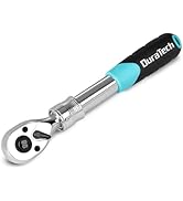 DURATECH 3/8-Inch Drive Extendable Ratchet, 90-Tooth Quick-release Ratchet Wrench with Cushion Ha...