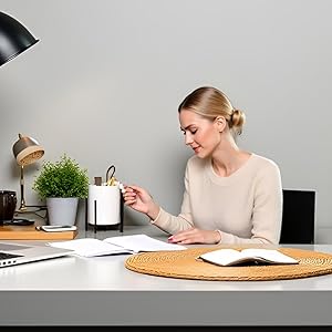 White pencil holder