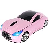 Wireless Car Mouse for Computer Portable Cool Sports Car Shape Cordless Computer Mice with USB Re...