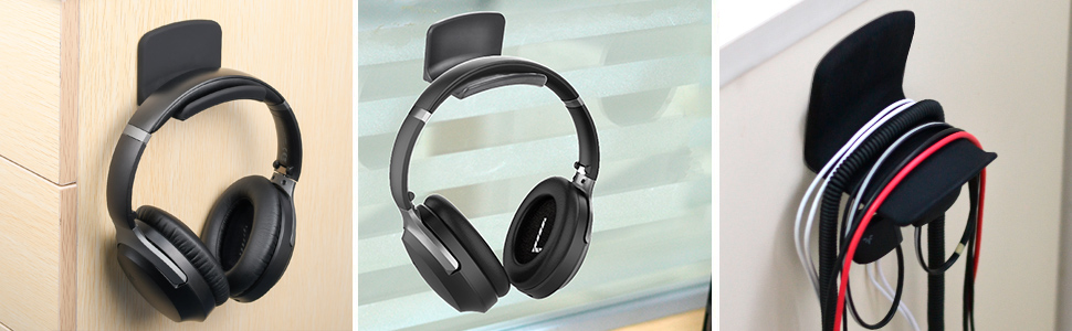 universal hanger for over ear headphones on ear headset earphones