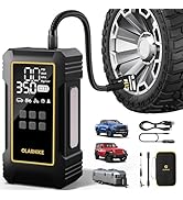 OlarHike Powerful 12000mAh Heavy Duty Tire Inflator Portable Air Compressor, 150PSI Dual Power 12...