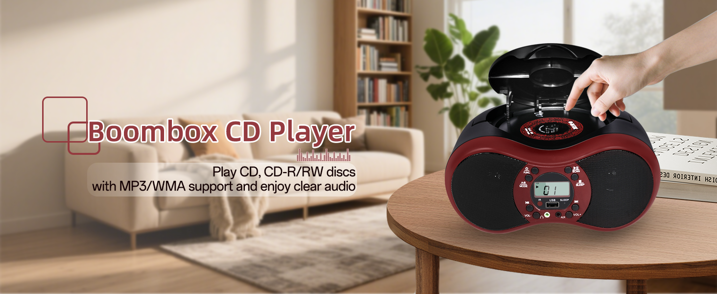 Portable CD Player Boombox