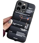 IAIYOXI Puffer Case with Sports Shoes Brand Design for iPhone 16 Pro Max,Sneakers Ins White or Bl...