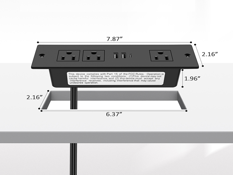 Flash Mount Power Strip
