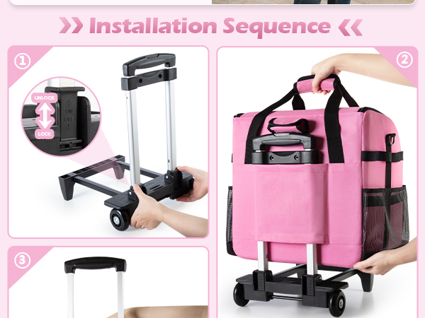 Rolling Cleaning Caddy Bag