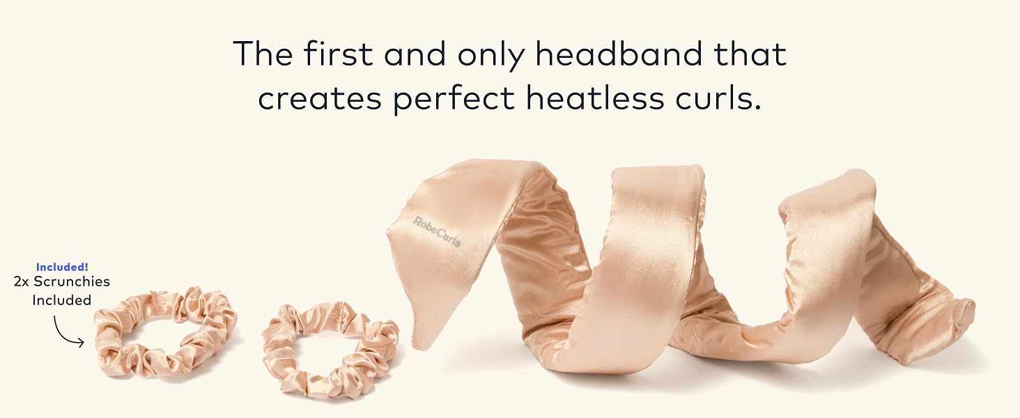 The first and only headband that creates perfect heatless curls.