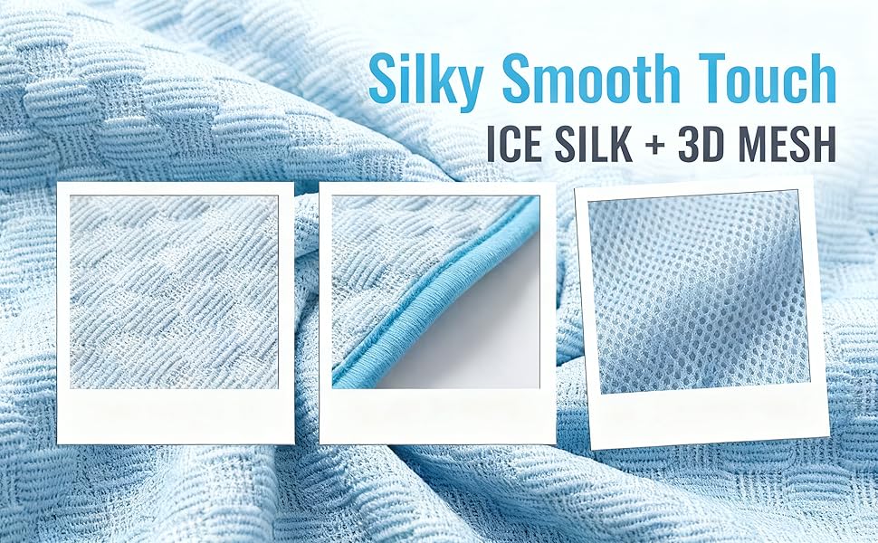 Cooling Mat Pad for Dogs Cats Ice Silk Cooling Bed for Dogs Ice Bed for Cats Pet