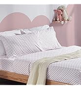 SLEEP ZONE Kids Printed Queen Bed Sheets Set 4-Piece - Super Soft &amp; Cute Kids Sheet Set with Flat...