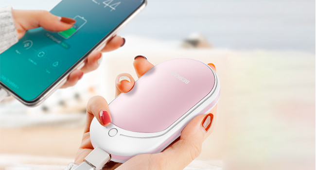 Rechargeable Hand Warmer, 5200mAh Electric Hand Heater
