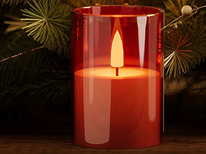 RED LED Candle christmas decorations