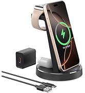 Wireless Charger for Samsung Charging Station: 3 in 1 Android Charger Stand for Samsung Galaxy Wa...
