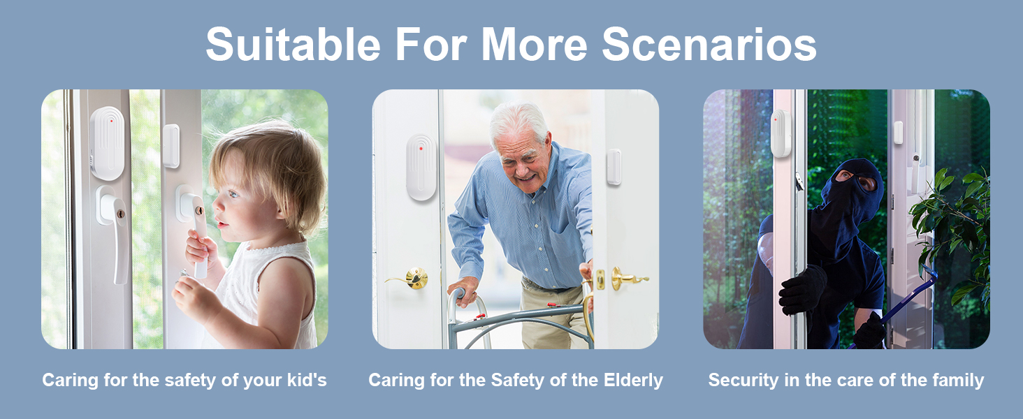 SanJie Door Sensor Chime for Door Open