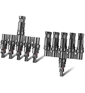 Pjerjzn Solar Panel Connector 5 to 1 Solar Y Branch Solar Panel Splitter 5 Way Y Branch Solar Pan...
