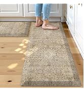 Collive Kitchen Mats for Floor 2PCS, Cushioned Anti Fatigue Rugs Non Slip Waterproof Kitchens Sin...