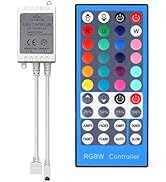 SUPERNIGHT RGBW LED Light Strip Remote Controller, 40 Keys IR Remote Controller Replacement for S...