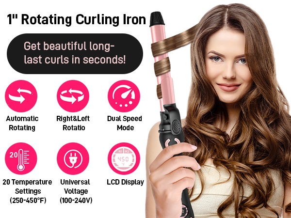  rotating curling iron
