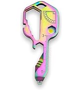 Tigbrother 24-in-1 Multi-Tool Key - Portable Stainless Steel Key Tool with Screwdriver, Wrench, B...