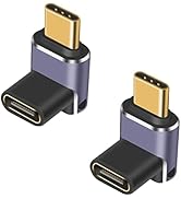 Poyiccot 240W USB C 90 Degree Adapter, 90 Degree USB C Adapter 40Gbps, USB C Adapter Up &amp; Down US...