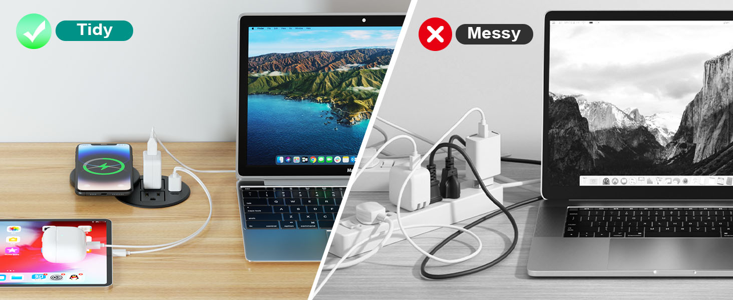 desktop power grommet