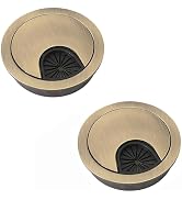 AACGIN [2 Pack] Metal Desk Grommet 2 Inch(50mm) Metal Desk Hole Cover for Cables Zinc Alloy Table...