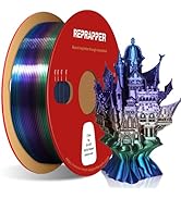 RepRapper Universe Rainbow PLA Filament, Shiny Multicolor Silk PLA 1.75 mm Filament (+-0.03 mm), ...