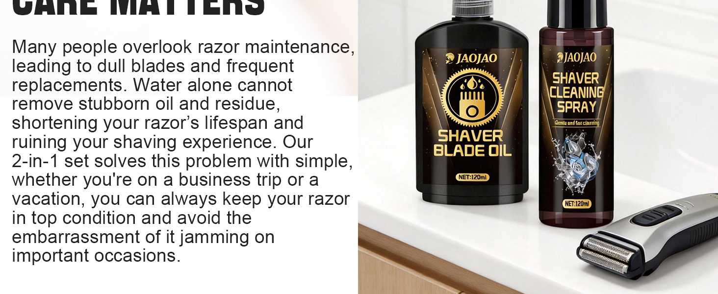 JAOJAO Shaver Cleaning Solution